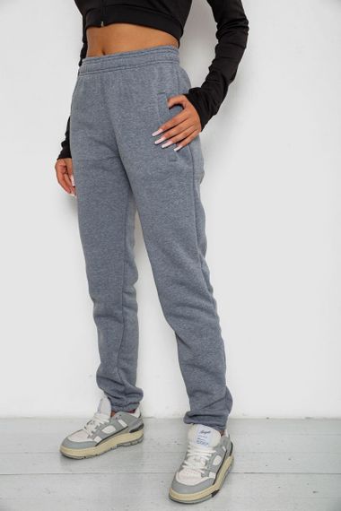Спортивные штаны женские на флисе, цвет серый, 238R58641-2 | Зображення 2