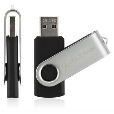 USB флеш накопичувач eXceleram 32GB P1 Series Silver/Black USB 2.0 (EXP1U2SIB32) (EXP1U2SIB32) | Зображення 3