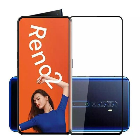 Захисне скло 2.5D на весь екран для Oppo Reno 2