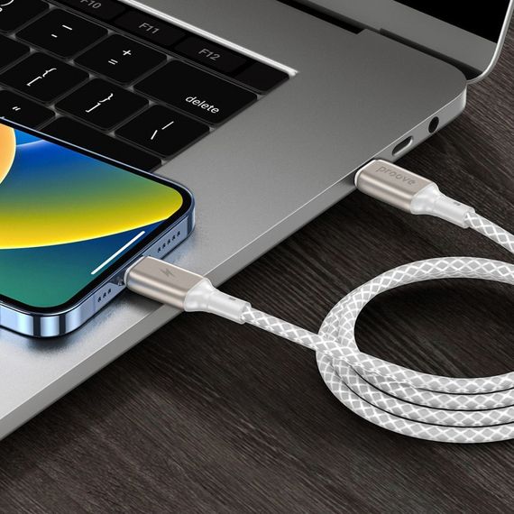Кабель Proove Dense Metal Type-C to Lightning 27W (1m) white | Зображення 8