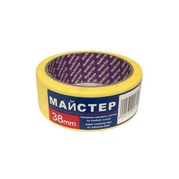 Малярна стрічка &quot;Майстер&quot; 38мм жов.(6сп.,36шт/ящ)
