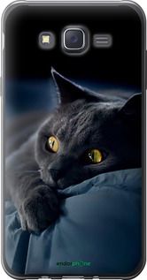 Чохол на Samsung Galaxy J7 J700H Димчастий кіт "825u-101-2448"