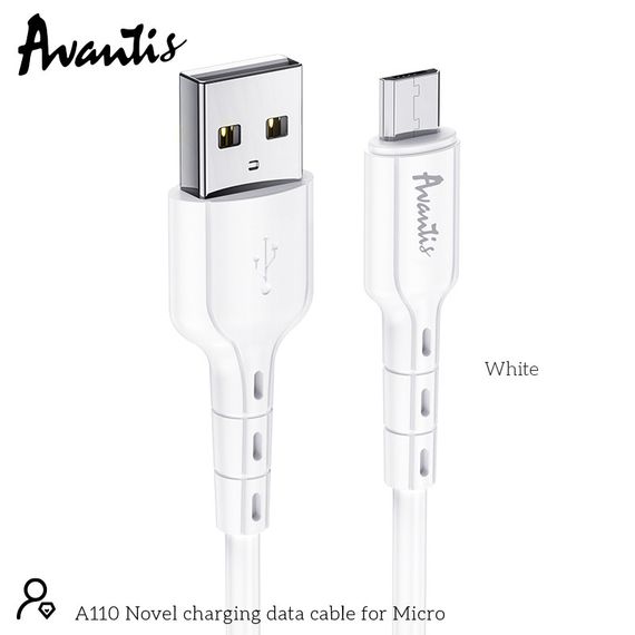 Кабель Avantis A110 Novel USB – Micro- белый