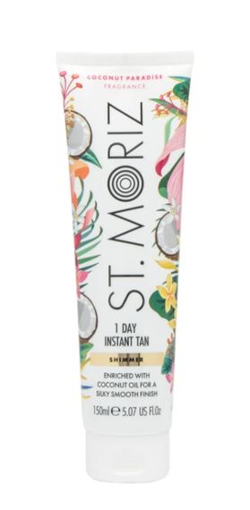 Бронзатор з легким ефектом засмаги St. Moriz Shinner 1 Day Tan Coconut Paradise (150 ml)