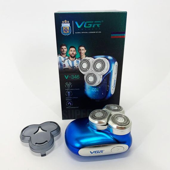 Портативная мужская бритва на аккумуляторе VGR, Водонепроницаемая электробритва для бритья IJ-81 | Зображення 2
