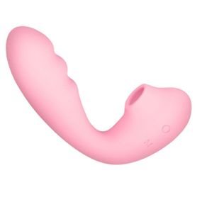 Вібратор вакуумний з подвійною стимуляцією BeYourLover Tara X на пульті керування, рожевий Sex Aura