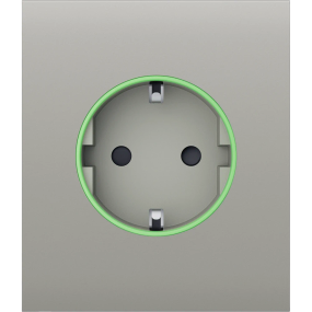 Ajax CenterCover (smart) [type F] [55] ASP oyster фронтальна панель - Розетки