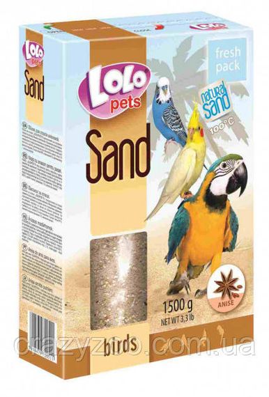 Пісок для птахів Lolo Pets анісовий 1.5 кг LO-72051