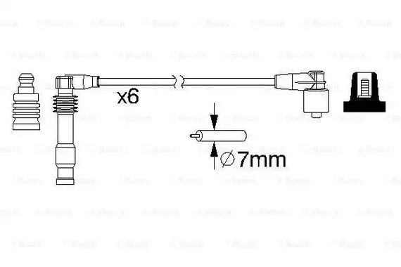 Комплект дротів запалювання OPEL VECTRA, BOSCH (0986357162) | Зображення 4