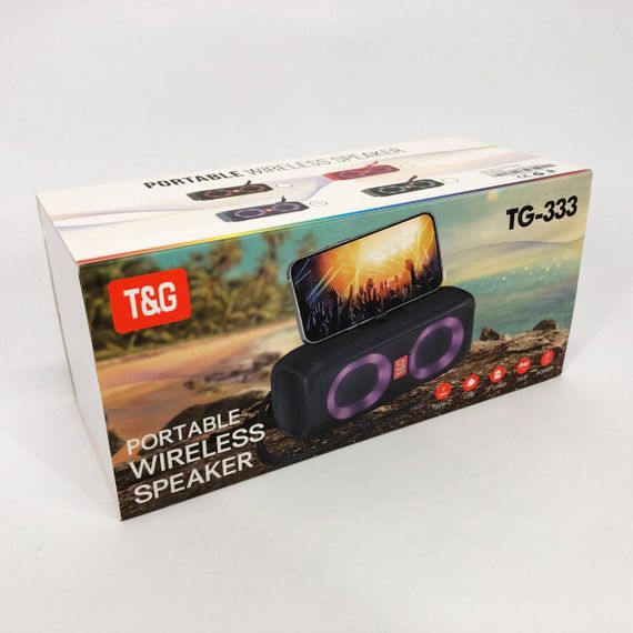 Недорогі портативні колонки TG333, Колонка активна акумуляторна, Bluetooth колонки з об'ємним звучанням VW-97 | Зображення 2