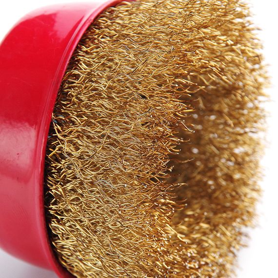 Щітка чаша латуновий дріт 75 мм (УШМ) APRO 8304251 | Зображення 1