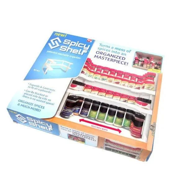 Многофункциональный органайзер полка для специй и банок Spicy Shelf (Спайси Шелф) | Зображення 1
