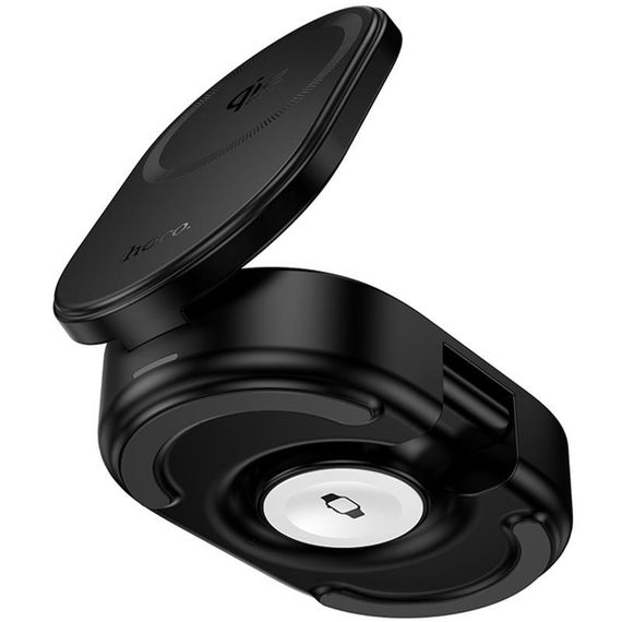 БЗП Hoco CQ23 Pole Qi2.2 3-in-1 Black | Зображення 3