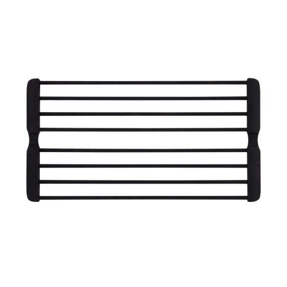 Сушарка на кухонну мийку з присоскою Lidz Acsis LA09 Black, кругла основа, для посуду 440х224 мм LDACSLA09BLM49777 | Зображення 2