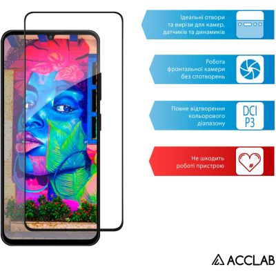 Стекло защитное ACCLAB Full Glue Xiaomi 14T Black (1283126603402) | Зображення 4
