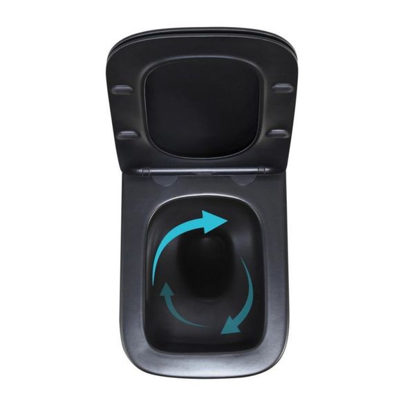 Готовое решение Qtap для ванной комнаты: подвесной унитаз Crow Ultra Quiet 485x340x290 + комплект установки Standard (круглая | Зображення 5