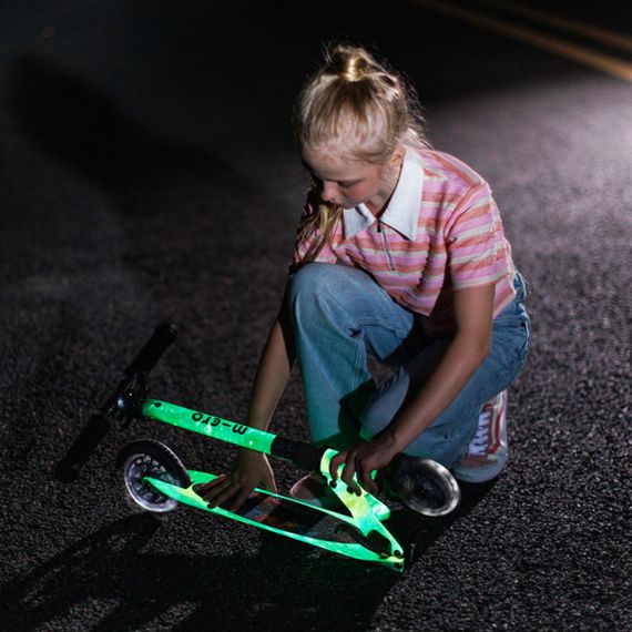 Космический самокат Галактика серия «Sprite Glow LED Art» (2-х колесный, до 100 кг, свет) | Зображення 1