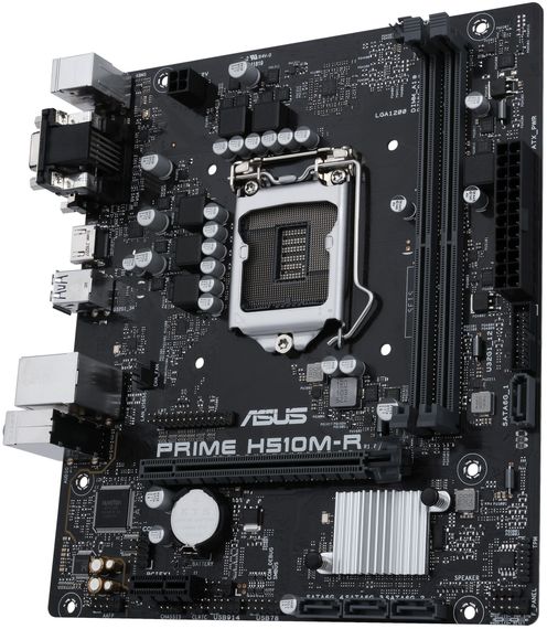 Материнcька плата ASUS PRIME H510M-R-SI s1200 H510 2xDDR4 HDMI DVI D-Sub mATX White BOX WITH ACCESSORY (90MB18C0-M0ECY0) | Зображення 1