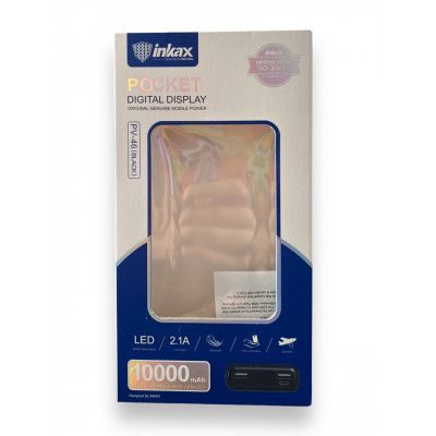 POWER BANK INKAX PV-46 на 10000 mAh (2,1A) з циферблатом, без шнура (2 виходи) | Зображення 3