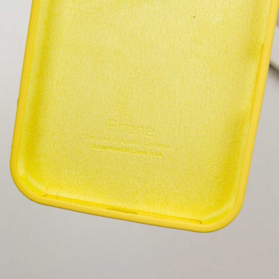 Чохол Silicone Case Full Protective (AA) для Apple iPhone 16 (6.1") Жовтий / Yellow | Зображення 7