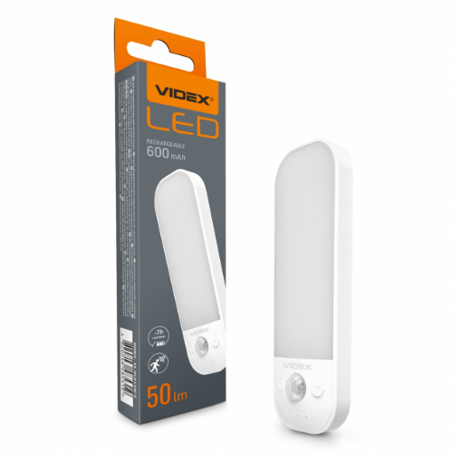 Світильник LED акумуляторний з датчиком руху VL-NL014W-S Videx | Зображення 2