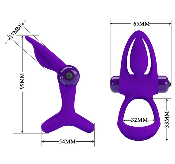 Ерекційне вібро кільце Pretty Love — Vibration Cock Ring, 10 vibration functions Sex Aura | Зображення 7