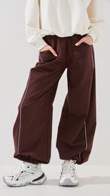 Спортивні штани однотонні для дівчинки Dinomin 18334 152 см Коричневий shop (2000999420597)