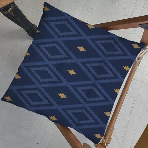 Подушка на стілець Ромби 40x40x4 см (PZ_23F013)