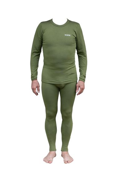 Термобілизна чоловіча Tramp Warm Soft комплект (футболка+кальсони) TRUM-019 L-XL оливковий | Зображення 1
