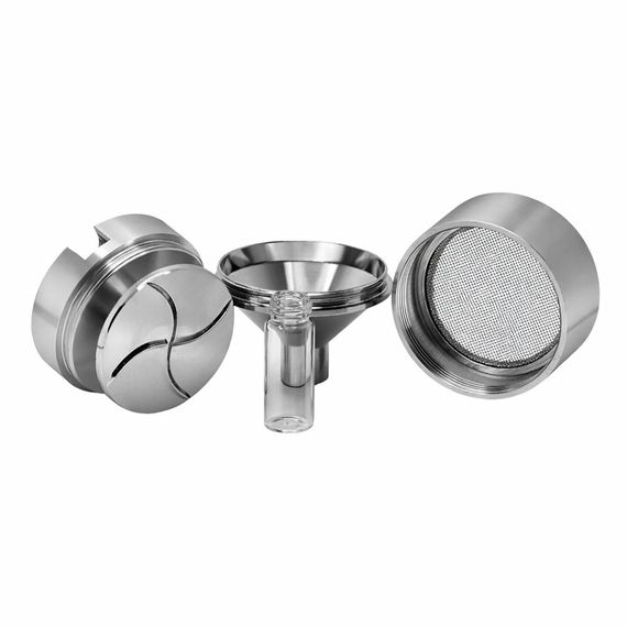 Ручная Мельница Гриндер Для Порошка Со Стеклянным Контейнером Powder Grinder Hand Mill Funnel | Зображення 1