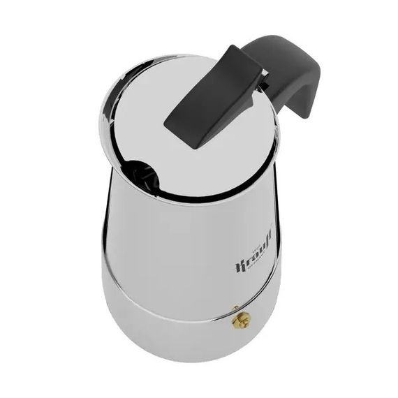 Кавоварка гейзерна з нержавіючої сталі Krauff Geysir 26-203-003, 300 мл на 6 чашок для еспресо | Зображення 1