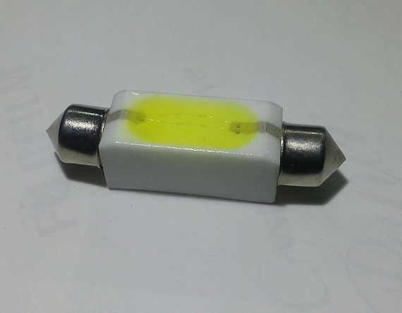 Світлодіодна софітна автолампа T10, 40-42 mm, (35 Lm) ceramic lamp
