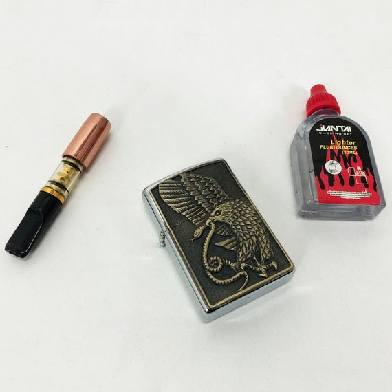 Зажигалки в подарочных коробках N10, Необычная зажигалка, Зажигалка YK-207 бензиновая счастливая | Зображення 8