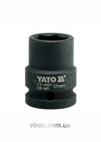 Головка торцева ударна шестигранна YATO 1/2" М17 х 39 мм (YT-1007)
