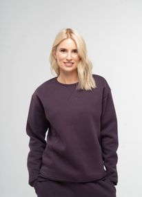 Світшот жіночий утеплений темно-фіолетового кольору, L