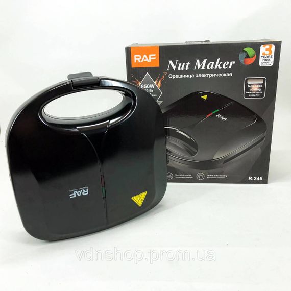 Компактная электрическая вафельница, Вафельница для тонких вафель Бытовая AT-10 | Зображення 3