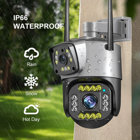 Вулична IP камера WiFi 2 в 1 Verto Q332 V380 PRO 4 MP | Зображення 2