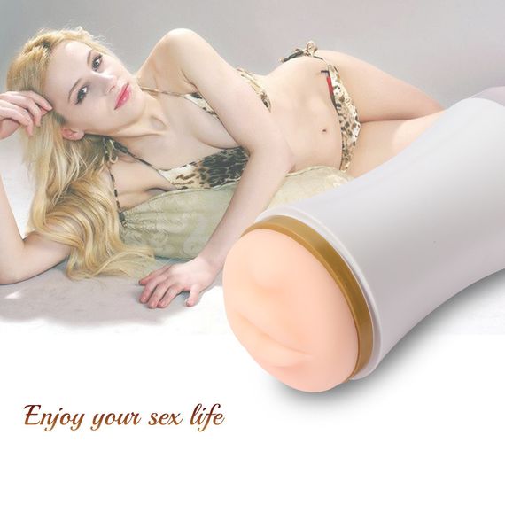 Мастурбатор двосторонній "Кубок Єви" (Ротик - Вагіна) Sex Aura | Зображення 5