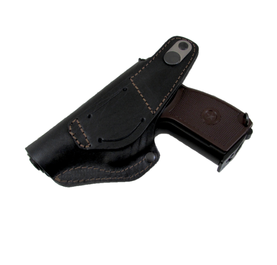 Кобура ПМ поясна не формована шкіра чорна 11102 ms | Зображення 1