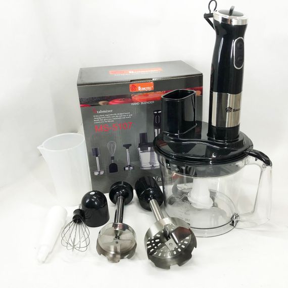 Блендер заглибний багатофункціональний 6 в 1 Domotec MS-5107 800 Вт, Потужний блендер для дому | Зображення 9