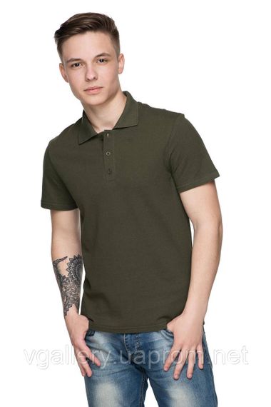 Чоловіча футболка ПОЛО Хакі для ЗСУ, футболка військова Хакі, футболка чоловіча ПОЛО Хакі, футболка ЗСУ