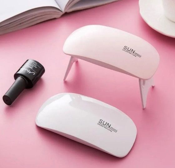 Лампа для манікюру та педикюру SUN Mini WHITE 6W UV/LED лампа для сушіння гель лаку нігтів