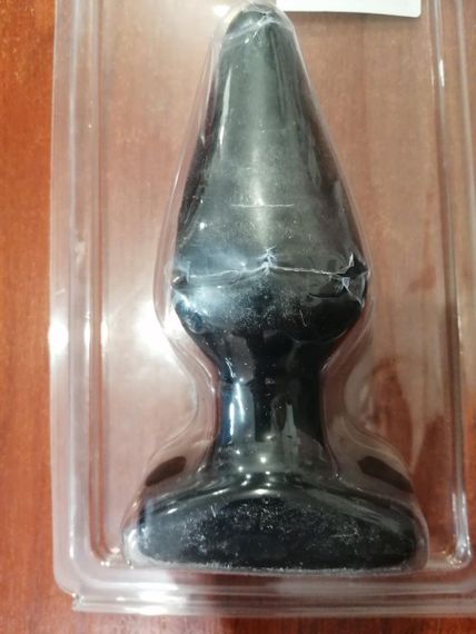 (ПОШКОДЖЕНА УПАКОВКА) Анальний плаг Anal Plug Large, Black Sex Aura | Зображення 1