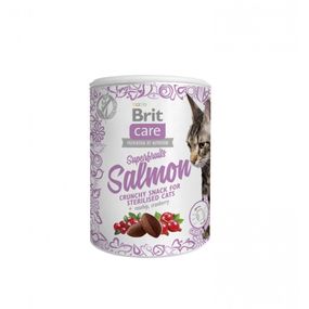 Ласощі для котів Brit Care Cat Snack Superfruits Salmon Sterilized з лососем 100 гр