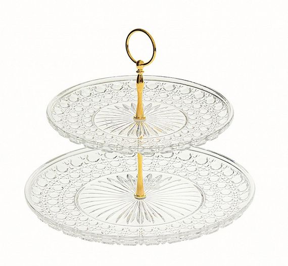 Етажерка 2 яруси з полікарбонату Diamond 23,5×30×13,5 см
