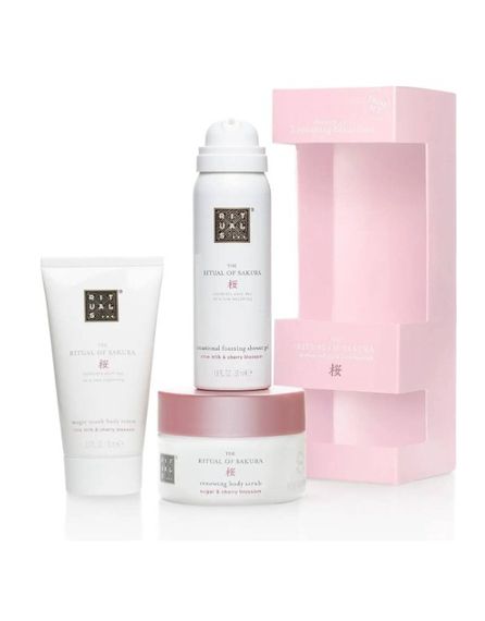 Подарунковий набір RITUALS... The Ritual of Sakura Try Me Set 3 renewing bestsellers (shower gel, scrub, body cream)