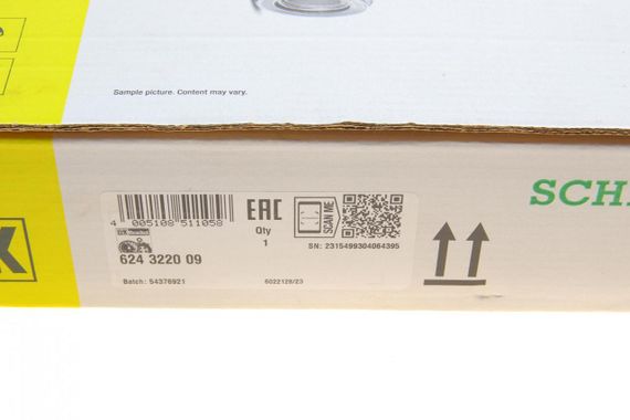Комплект зчеплення Fiat Grande Punto Sedici 1.9D Multijet 05- 240mm  624 3220 09 | Зображення 5