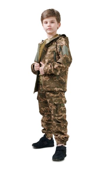 Костюм дитячий ARMY KIDS Скаут Soft-Shell теплий камуфляж Піксель | Зображення 9