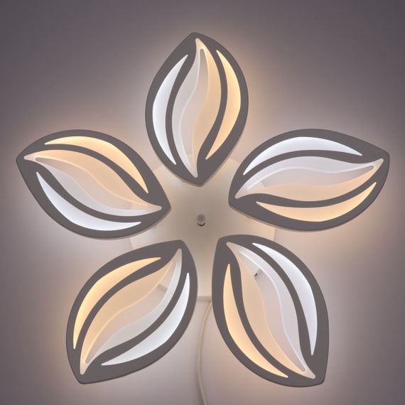 Люстра світлодіодна стельова LED світильник для квартири на стелю лед з пультом 25604 Білий 9х55х55 см. | Зображення 1