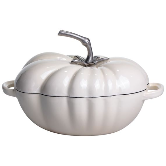 Каструля чавунна емальована Iron Tomato 2,5 л, білий Yiwu HP-FLG-20 BEIGE